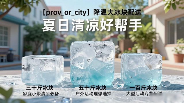 东莞降温大冰块配送_海鲜排档降温解决方案_高温天气大冰块配送