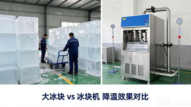 大冰块和冰块机哪个更划算_东莞车间防暑降温大冰块_车间大冰块降温效果怎么样